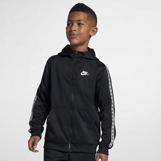 Hanorace Nike Sportswear Full-Zip Baieti Negrii Albi | HUIB-72490